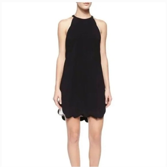 A.L.C. Alexis Black Scallop Mini Dress Revolve - Picture 8 of 10